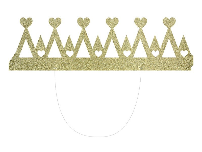 #2 - Guld glimmer prinsesse krone