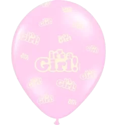 6 Stk. It's a Girl ballon