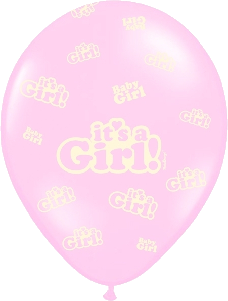 Se 6 Stk. It's a Girl ballon hos Festbyen