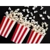 Popcorn bæger - rød og hvid stribet