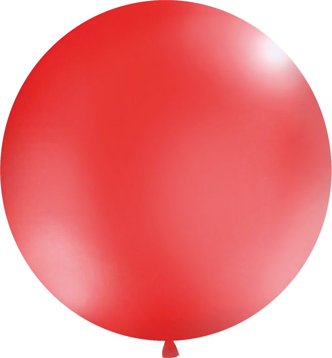 Rød kæmpe ballon (1 meter diameter)