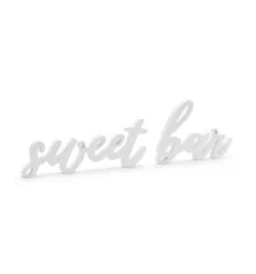 Sweet bar skilt - hvid