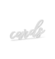 Cards skilt - hvid