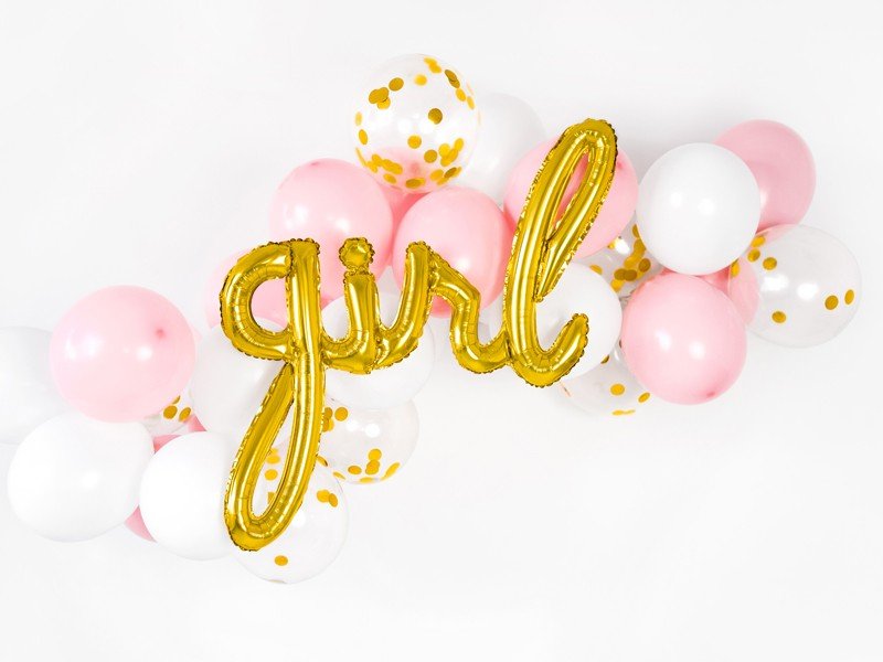 Billede af Girl folie ballon - guld
