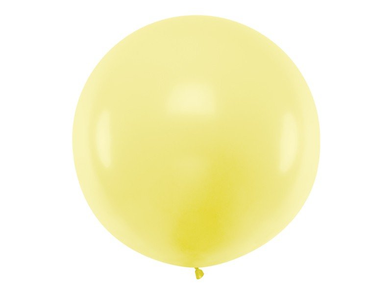 Kæmpe ballon Pastel lys gul