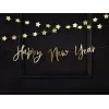 Happy New Year banner - guld