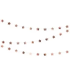 Rose guld stjerne guirlande
