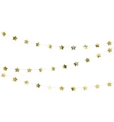 Guld stjerne guirlande