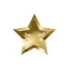 Stjerne tallerken - ansigt - guld