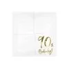 90 års fødselsdag servietter