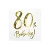 80 års fødselsdag servietter
