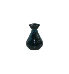 Mørk blå vase - 11 cm