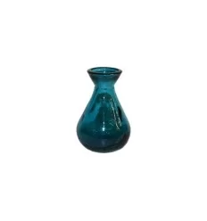 Turkis blå vase - 11 cm
