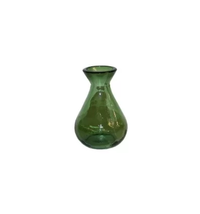 Grøn  vase - 11 cm