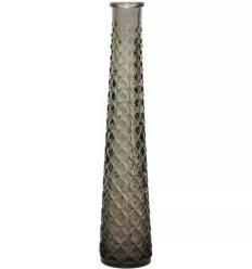 Røgfarvet vase - 31 cm