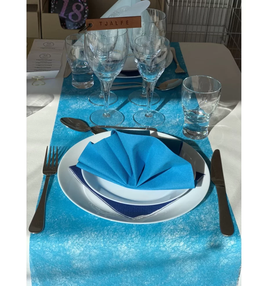 Bordløber - Turkis blå - 25 meter