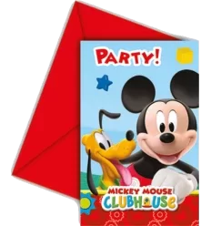 Mickey Mouse invitationer