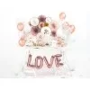 Love folie ballon - rose guld - 35 x 140 cm