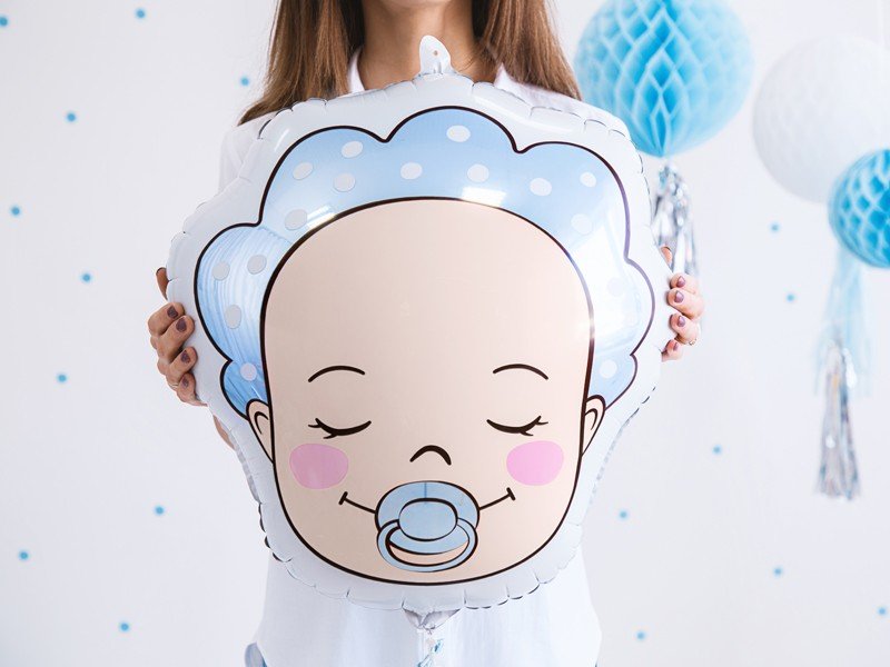 Baby dreng folie ballon - 40 x 45 cm