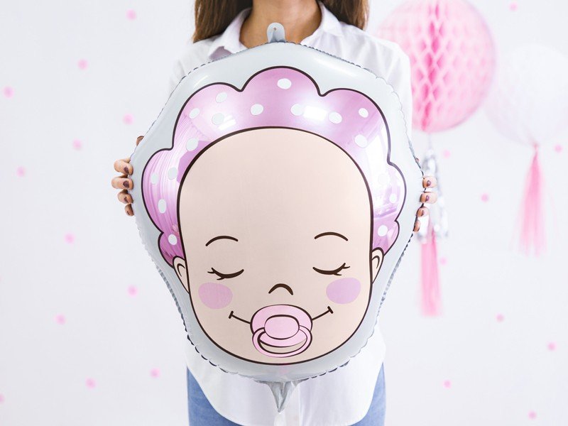 Billede af Baby pige folie ballon - 40 x 45 cm