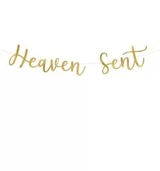 Lav selv banner - med teksten: Heaven Sent