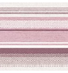 Gammel rosa og bordeaux mønstret tekstilservietter 40 x 40