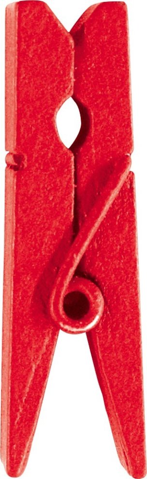 Rød klemme - 3,5 cm 12 Stk