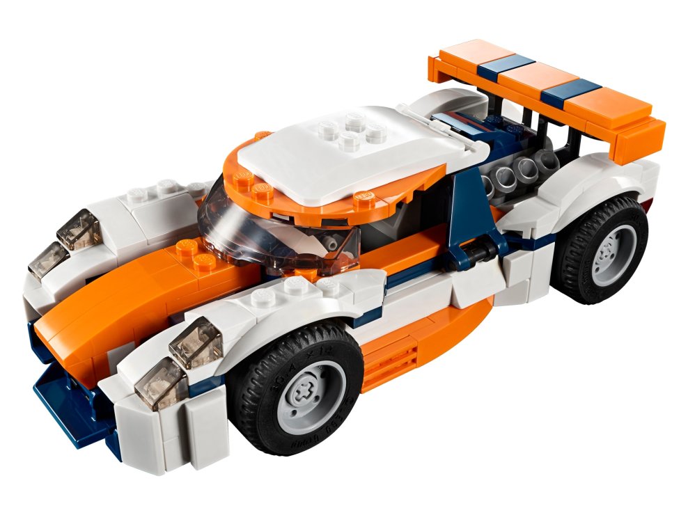 Billede af Lego Orange racerbil