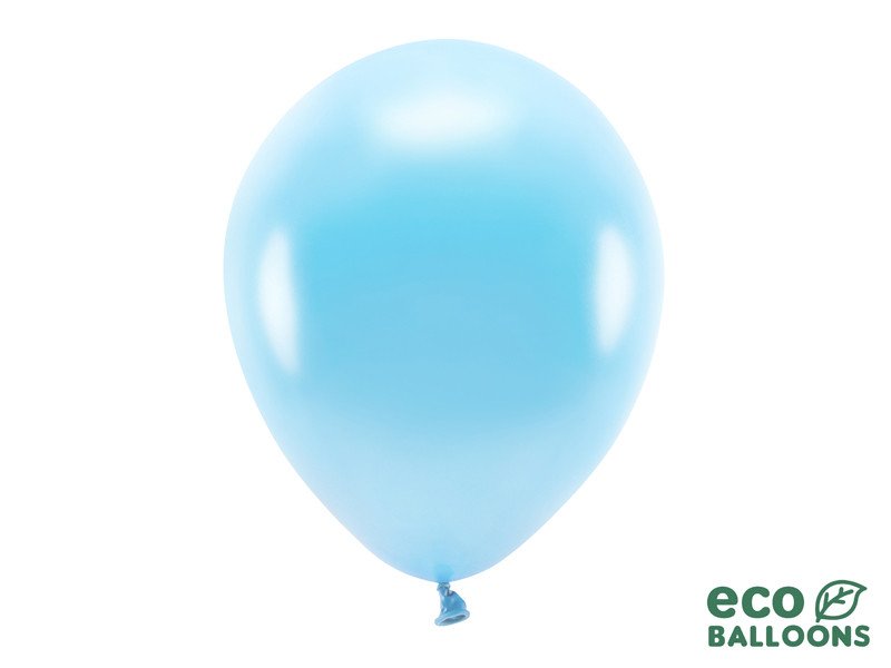 Billede af Lys blå balloner - metallic 30 cm.