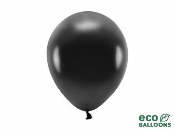 Billede af Sort ballon - metallic 26 cm.