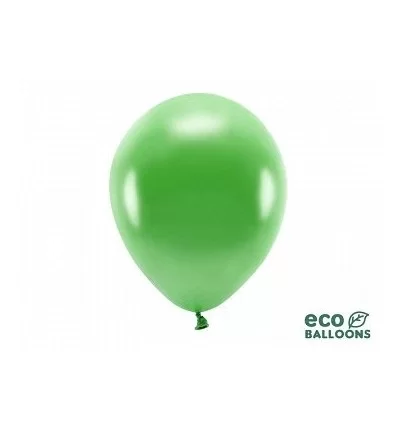 Grøn ballon - metallic