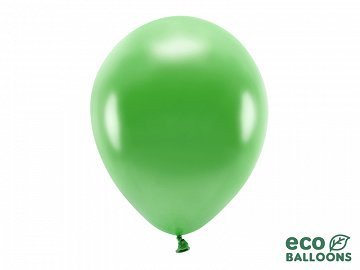Grøn ballon - metallic 30 cm.