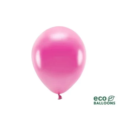 Mørk pink ballon - metallic