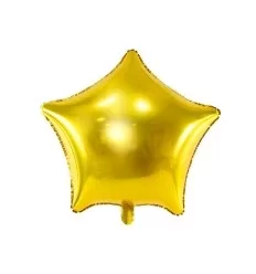 Folie ballon Stjerne - 70cm, guld