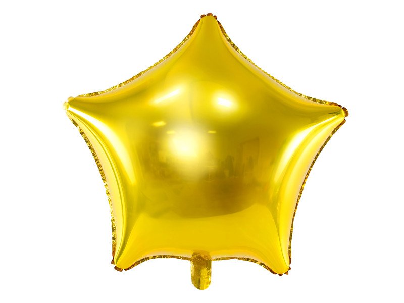 Folie ballon Stjerne - 70cm, guld