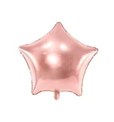 Folie ballon Stjerne - 70cm, rosaguld
