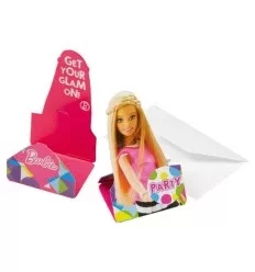 Barbie invitationer