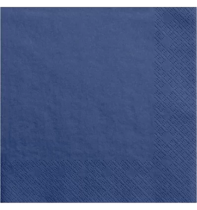 Mørk blå servietter 33 cm