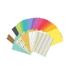 Papir til paper cut-outs A4 - 34 sider i forskellige farver.