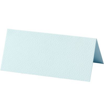Bordkort, lyseblå - 9x4cm.