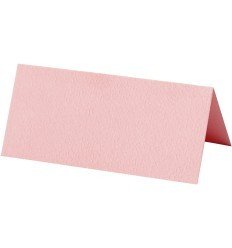 Bordkort, lyserød - 9x4cm.