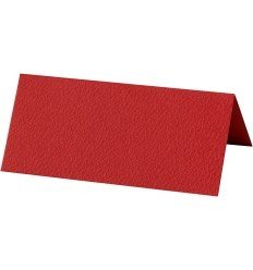 Bordkort, rød - 9x4cm.