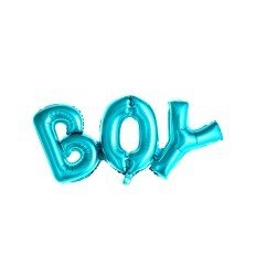 Blå Boy folie ballon