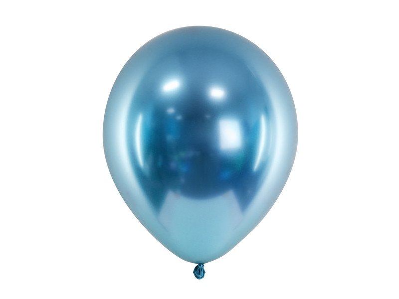 Billede af Chrome Balloner Blå 30 cm. 50 Stk.