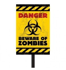 Beware Of Zombies Skilt