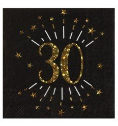 30 års fødselsdags servietter