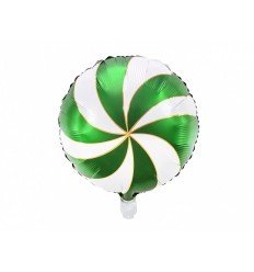 Folie ballon slik,  Grøn og hvid