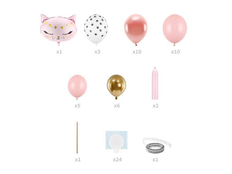 Ballon figur pink kat