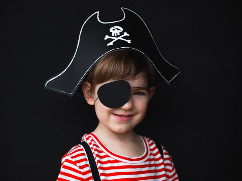 Pirat hat og øjeklap