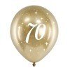 Guld balloner 70 års - blank